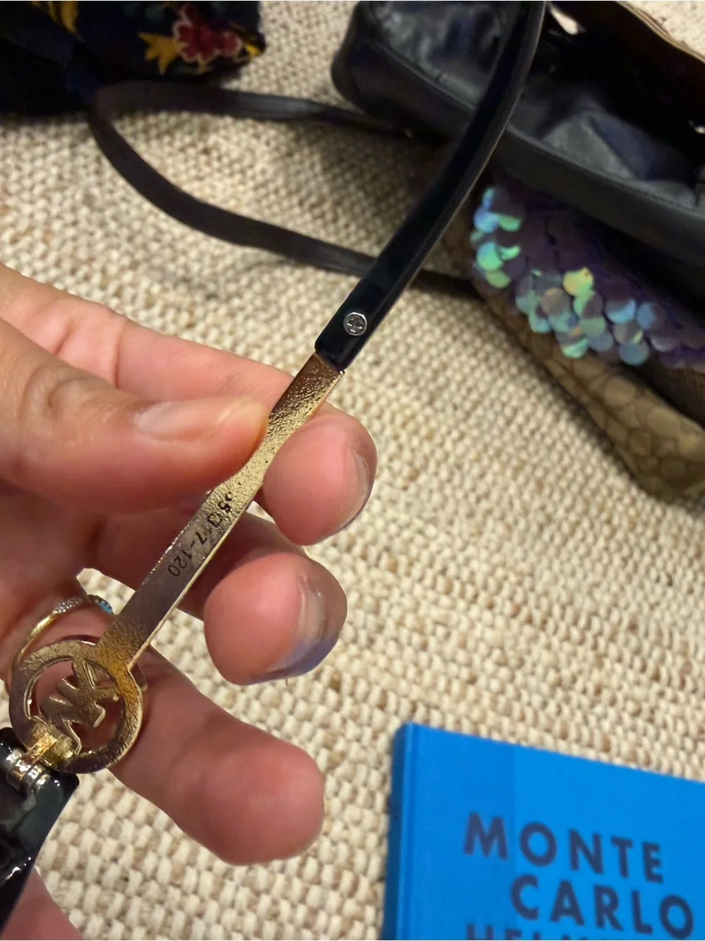 Vintage Michael Kors oversized two-tone butterfly sunglasses